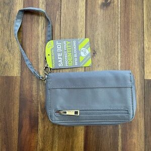 Travelon Charcoal RFID Wristlet wallet